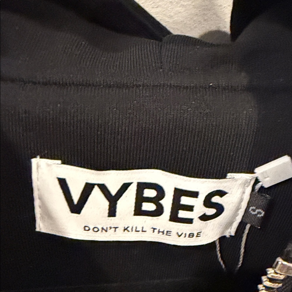 Vybes Black Studded Hoodie - Picture 5 of 8